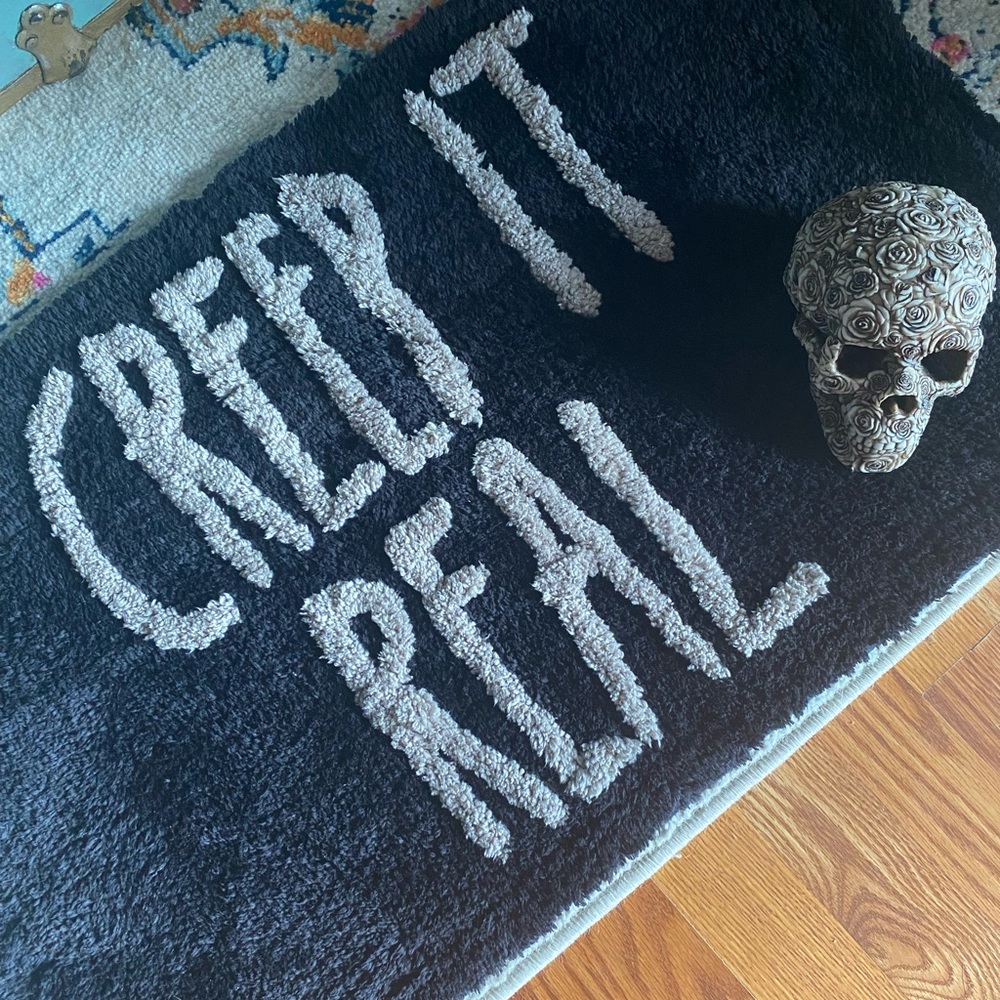Rae Dunn CREEP IT REAL Bath Mat